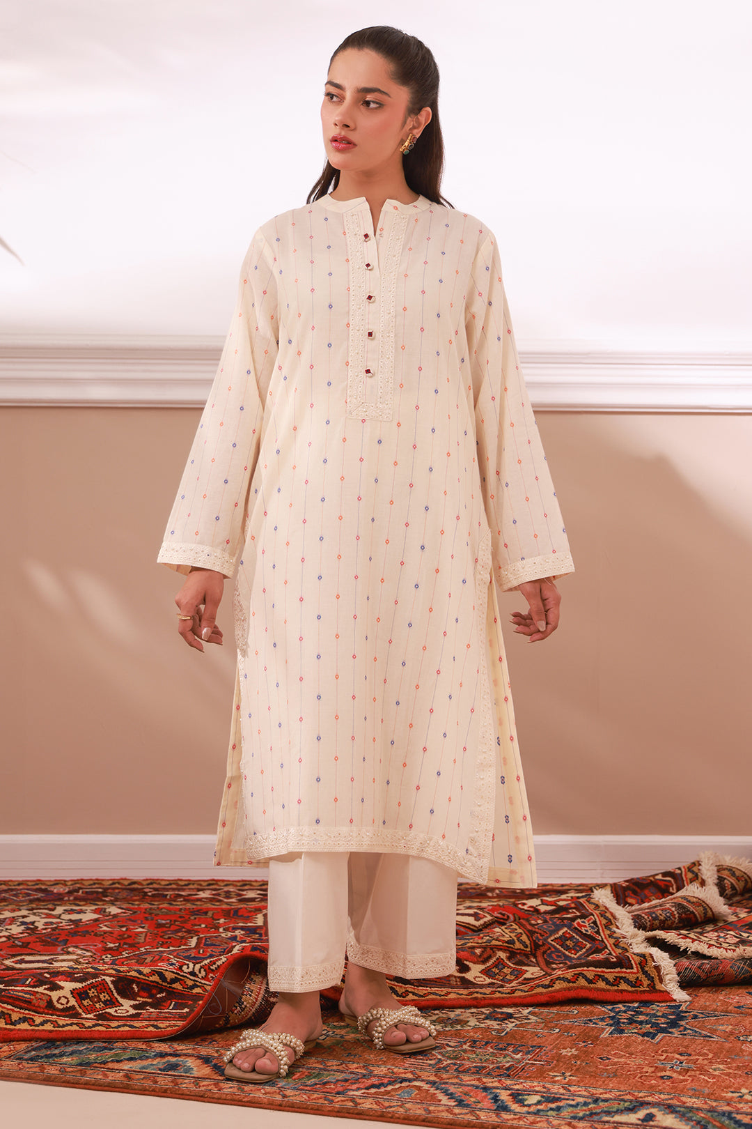 Zellbury | Summer Pret | Embroidered Kurta Trouser - 3323 - Libasekhas