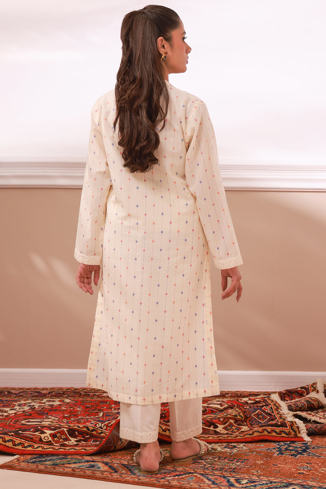 Zellbury | Summer Pret | Embroidered Kurta Trouser - 3323 - Libasekhas