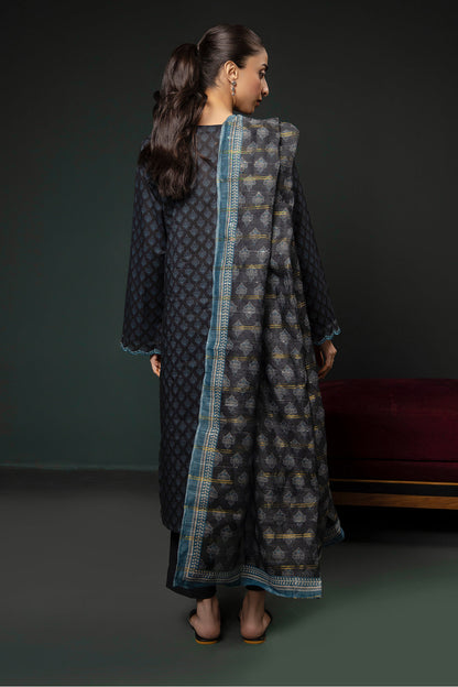 Zellbury | Summer Pret | Embroidered Kurta Dupatta Trouser - 2835 - Libasekhas