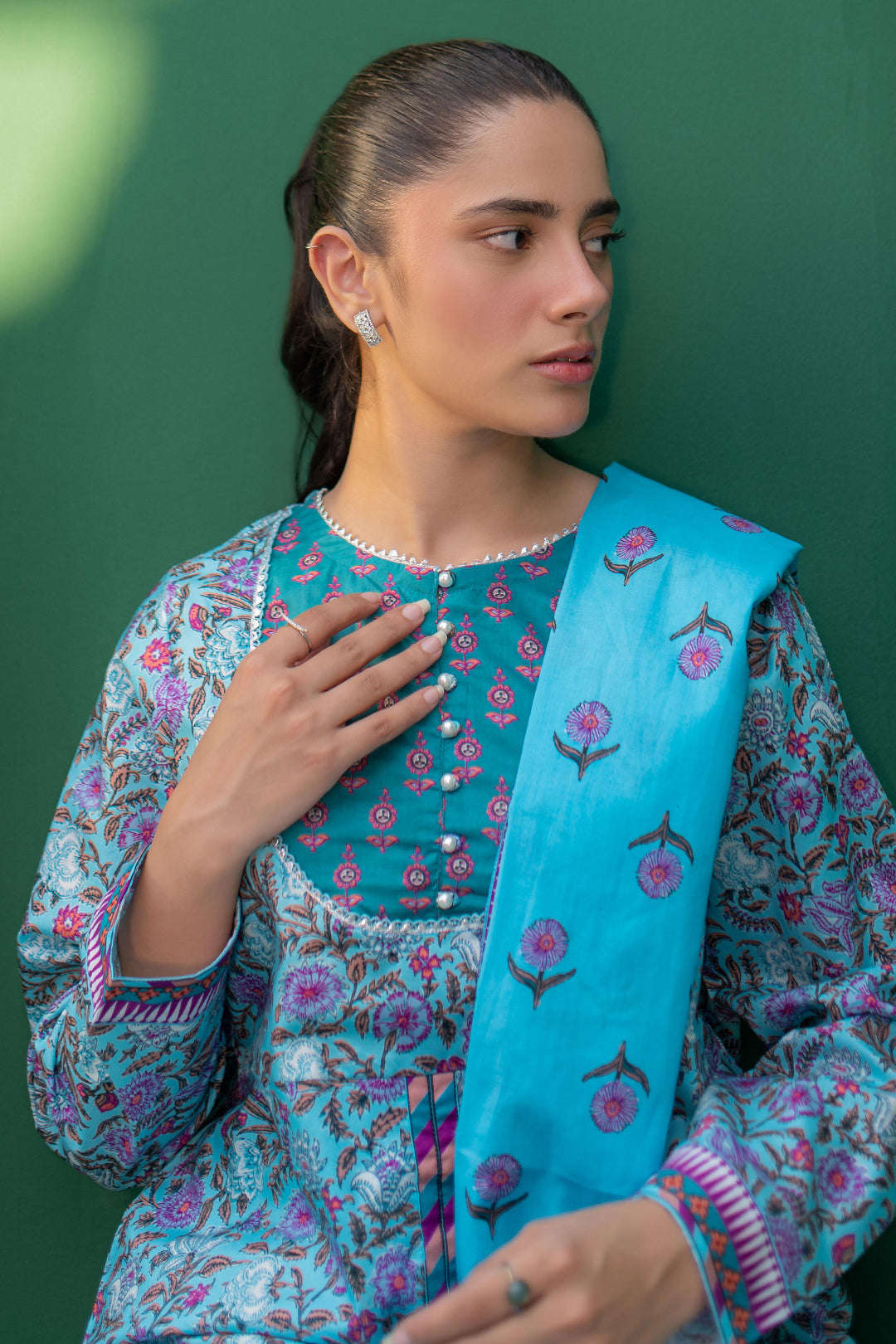 Zellbury | Summer Pret | Kurta Dupatta Trouser - 2856 - Libasekhas