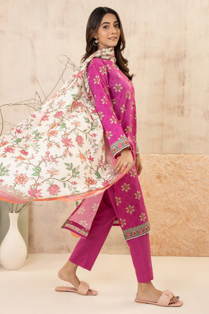 Zellbury | Summer Pret | Kurta Dupatta Trouser - 2858 - Libasekhas