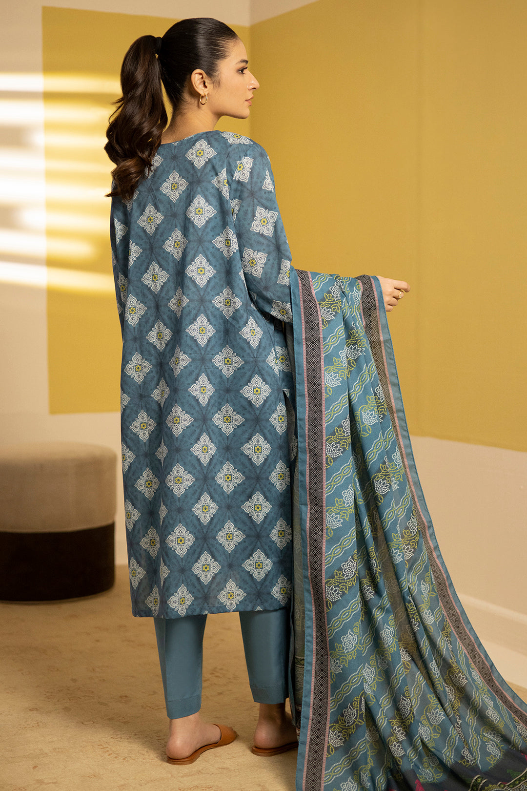 Zellbury | Summer Pret | Kurta Dupatta Trouser - 3244 - Libasekhas