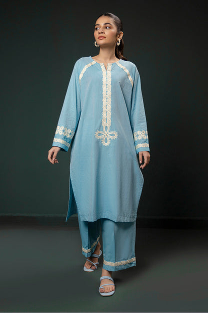 Zellbury | Summer Pret | Embroidered Kurta Trouser - 0977 - Libasekhas