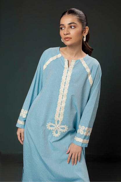 Zellbury | Summer Pret | Embroidered Kurta Trouser - 0977 - Libasekhas