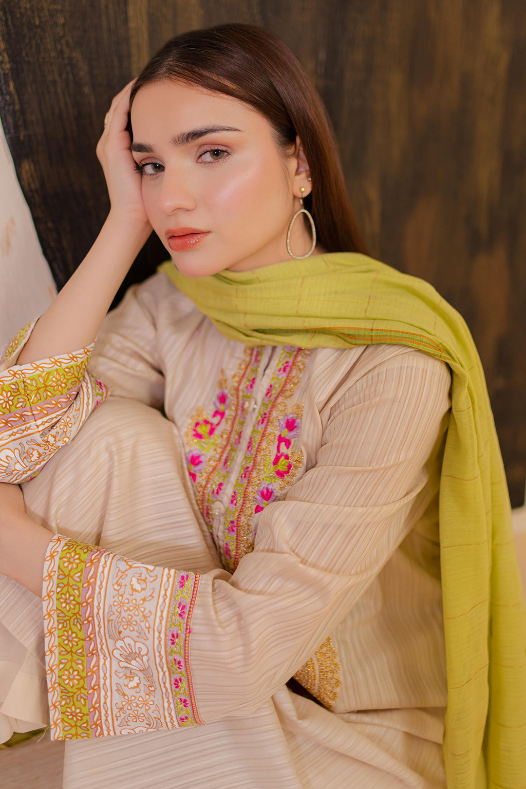 Zellbury | Summer Pret | Embroidered Kurta Dupatta - 1094 - Libasekhas