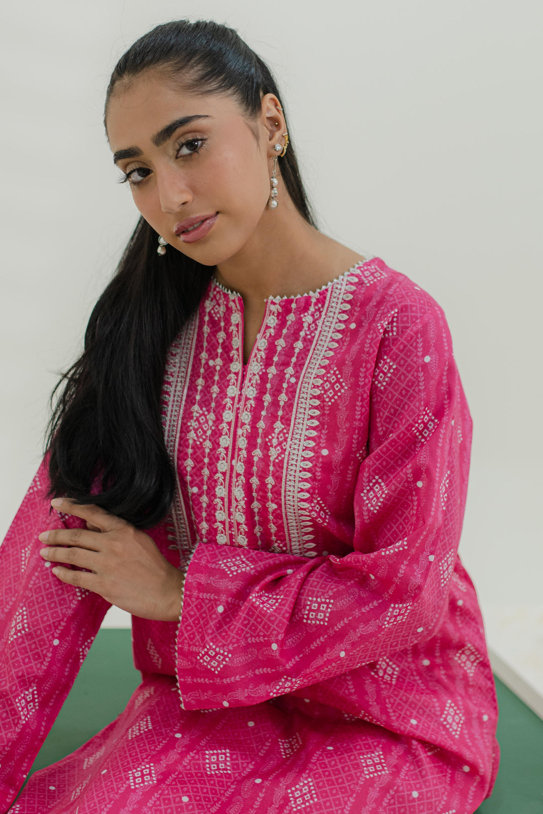 Zellbury | Summer Pret | Embroidered Kurta - 1853 - Libasekhas