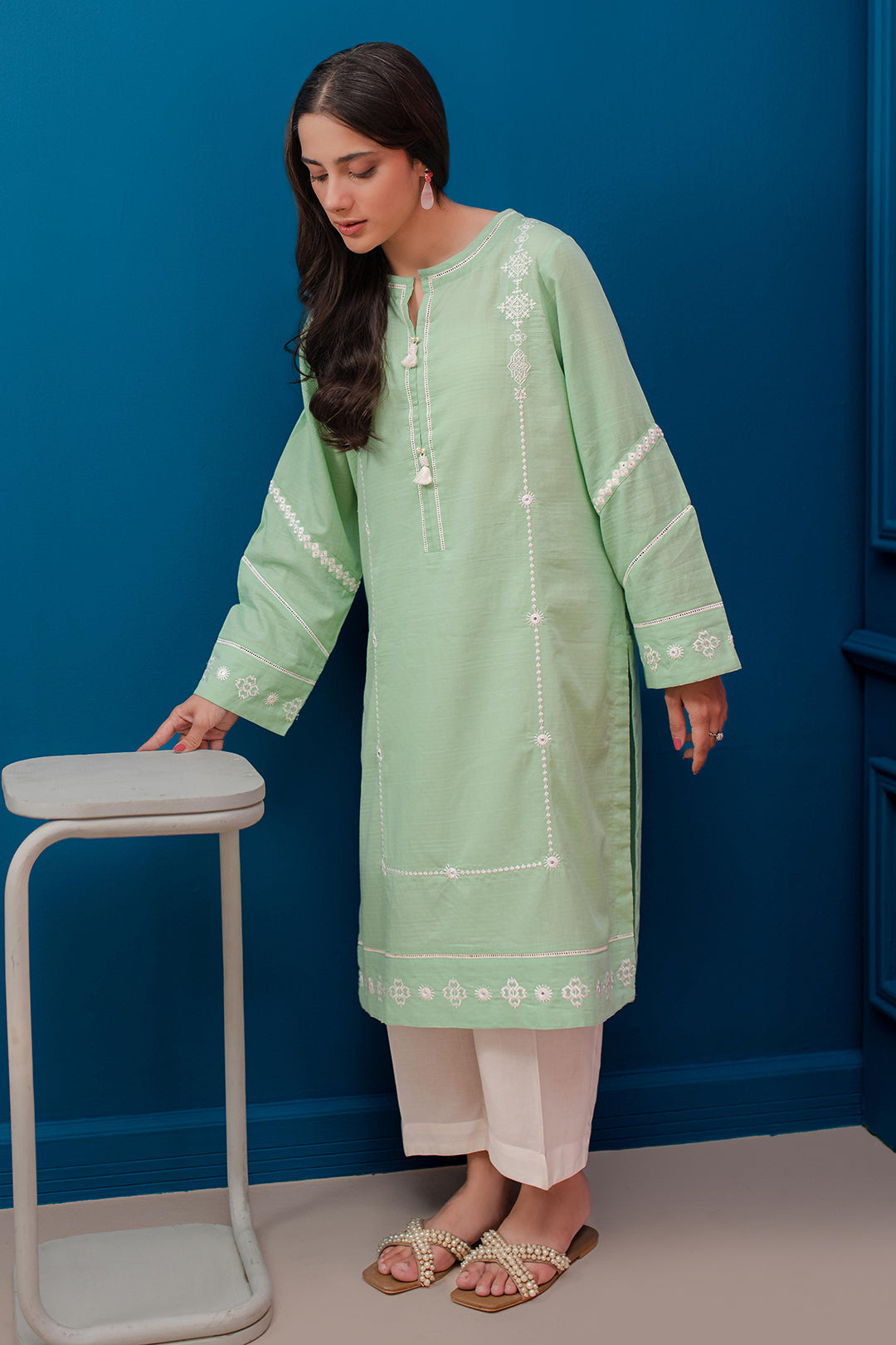 Zellbury | Summer Pret | Embroidered Kurta - 2049 - Libasekhas