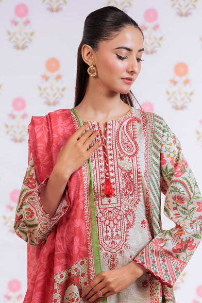 Zellbury | Summer Pret | Embroidered Kurta Dupatta - 1895 - Libasekhas