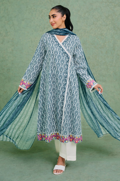 Zellbury | Summer Pret | Embroidered  Kurta Dupatta - 1897 - Libasekhas