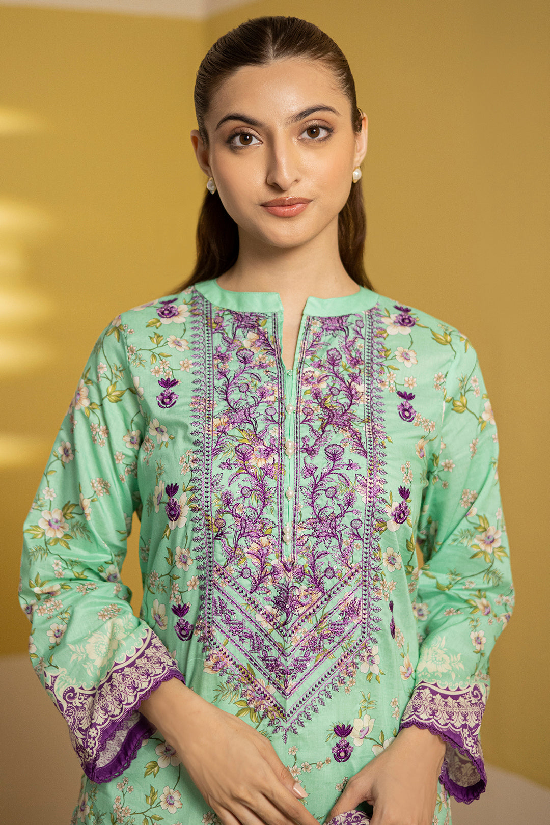Zellbury | Summer Pret | Embroidered Kurta Dupatta - 1903 - Libasekhas