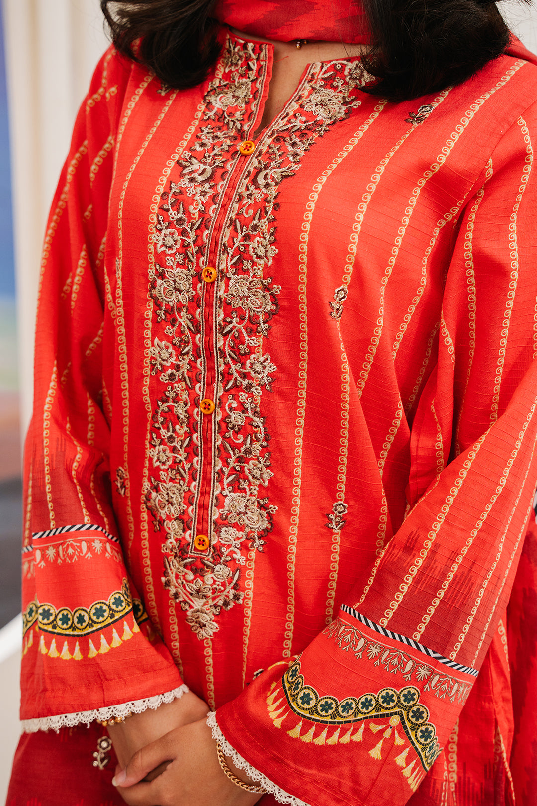 Zellbury | Summer Pret | Embroidered Kurta Dupatta - 1904 - Libasekhas