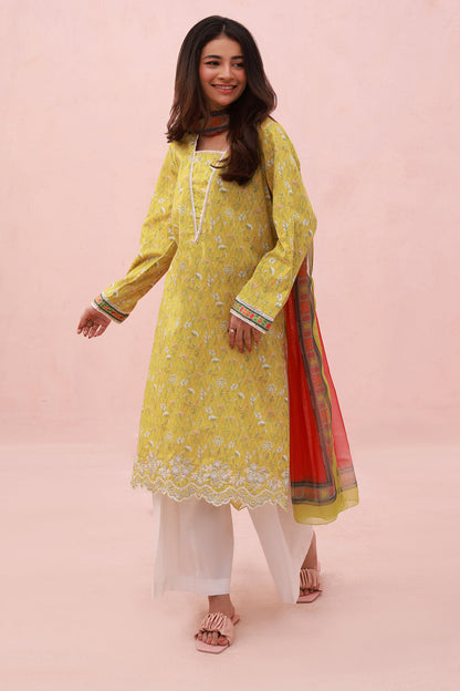 Zellbury | Summer Pret | Embroidered Kurta Dupatta - 1905 - Libasekhas
