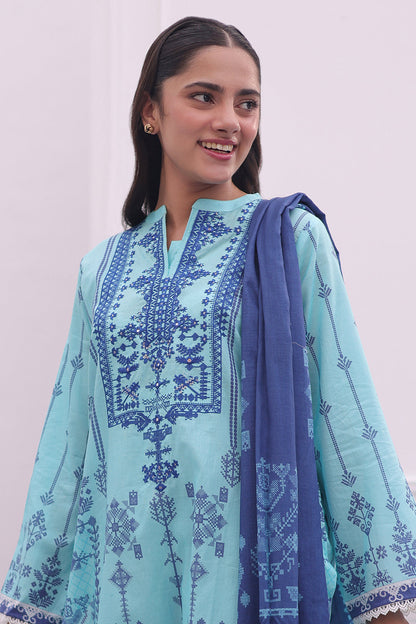 Zellbury | Summer Pret | Embroidered Kurta Dupatta - 1907 - Libasekhas