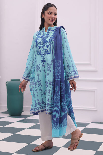 Zellbury | Summer Pret | Embroidered Kurta Dupatta - 1907 - Libasekhas
