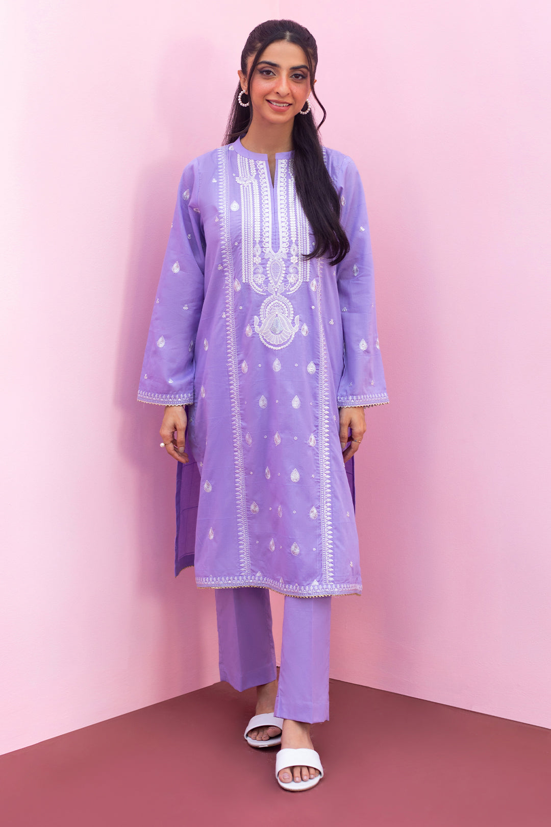 Zellbury | Summer Pret | Embroidered Kurta Trouser - 1935 - Libasekhas