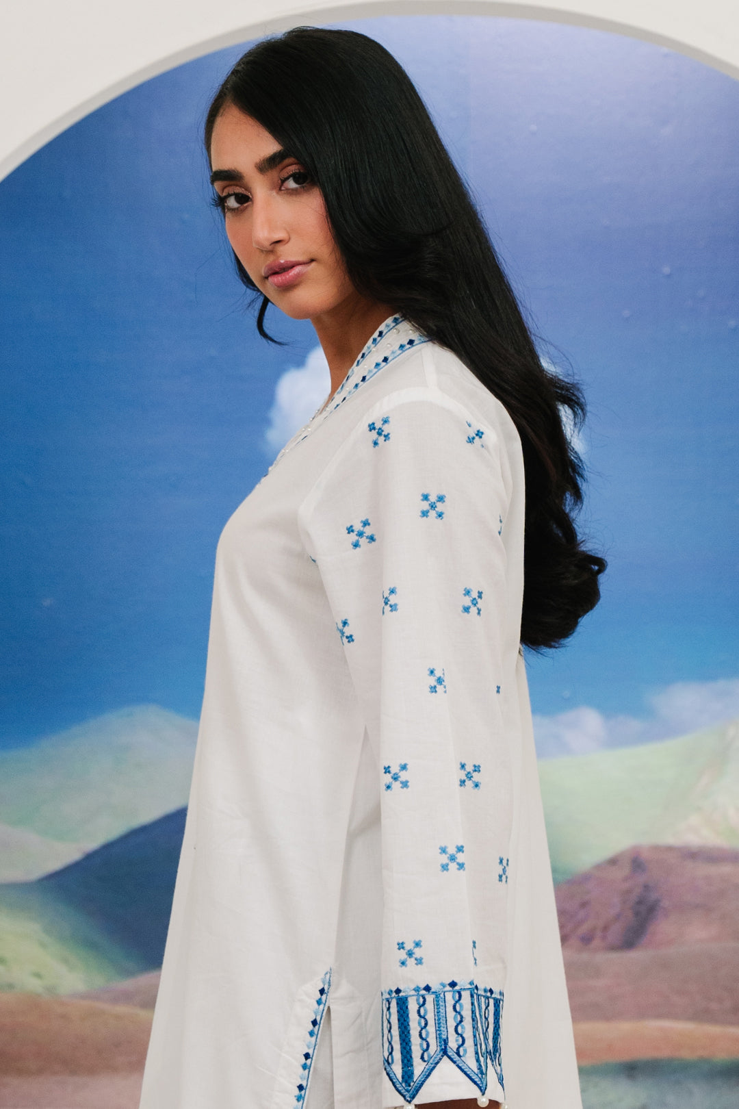 Zellbury | Summer Pret | Embroidered Kurta Trouser - 1984 - Libasekhas