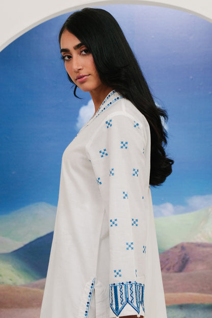 Zellbury | Summer Pret | Embroidered Kurta Trouser - 1984 - Libasekhas