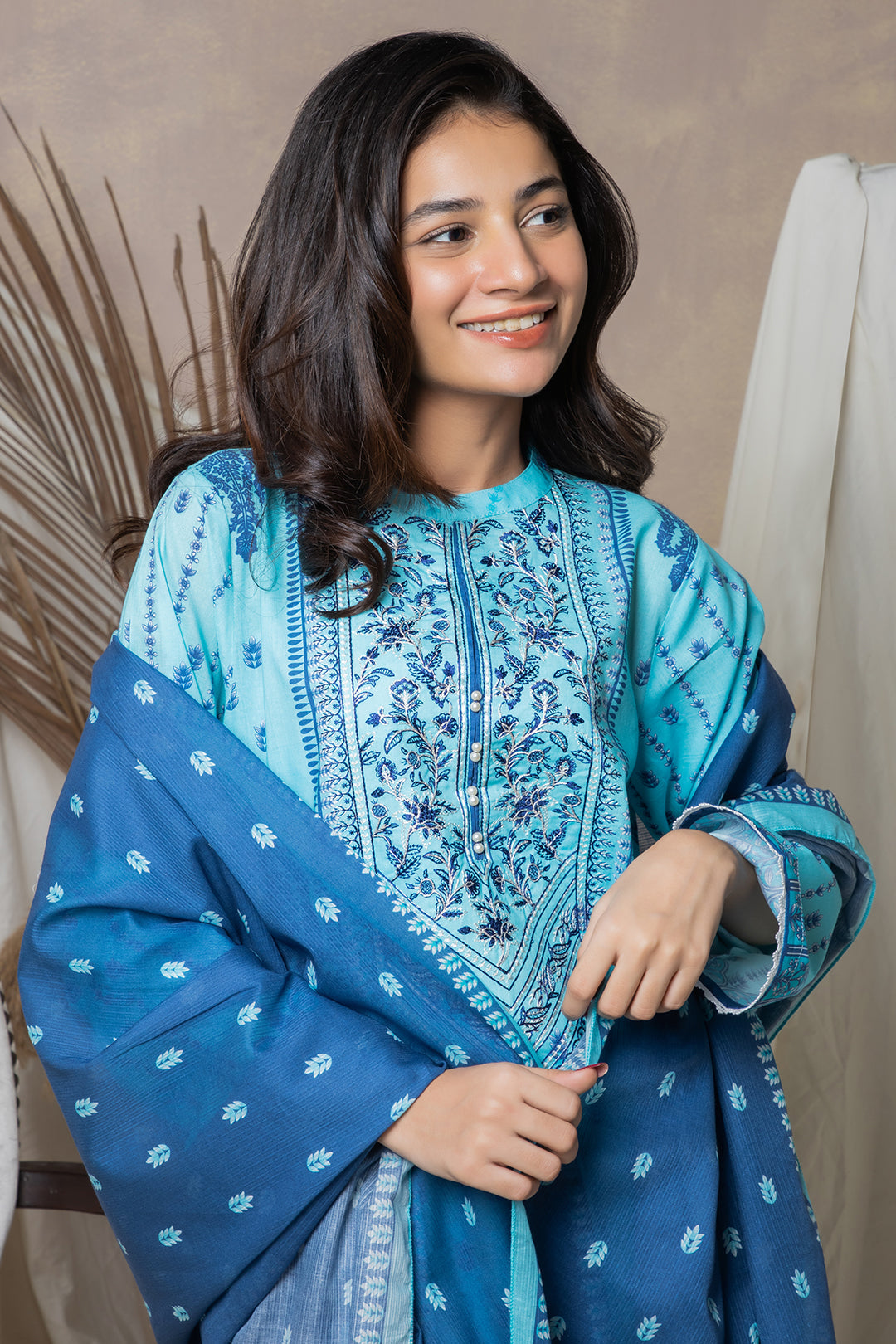 Zellbury | Summer Pret | Embroidered Kurta Dupatta - 2070 - Libasekhas