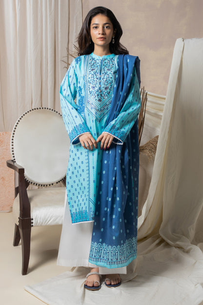 Zellbury | Summer Pret | Embroidered Kurta Dupatta - 2070 - Libasekhas