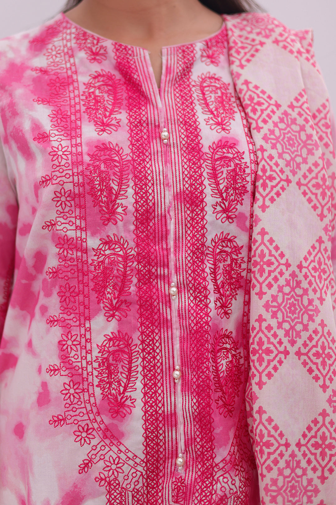 Zellbury | Summer Pret | Embroidered Kurta Dupatta - 2071 - Libasekhas
