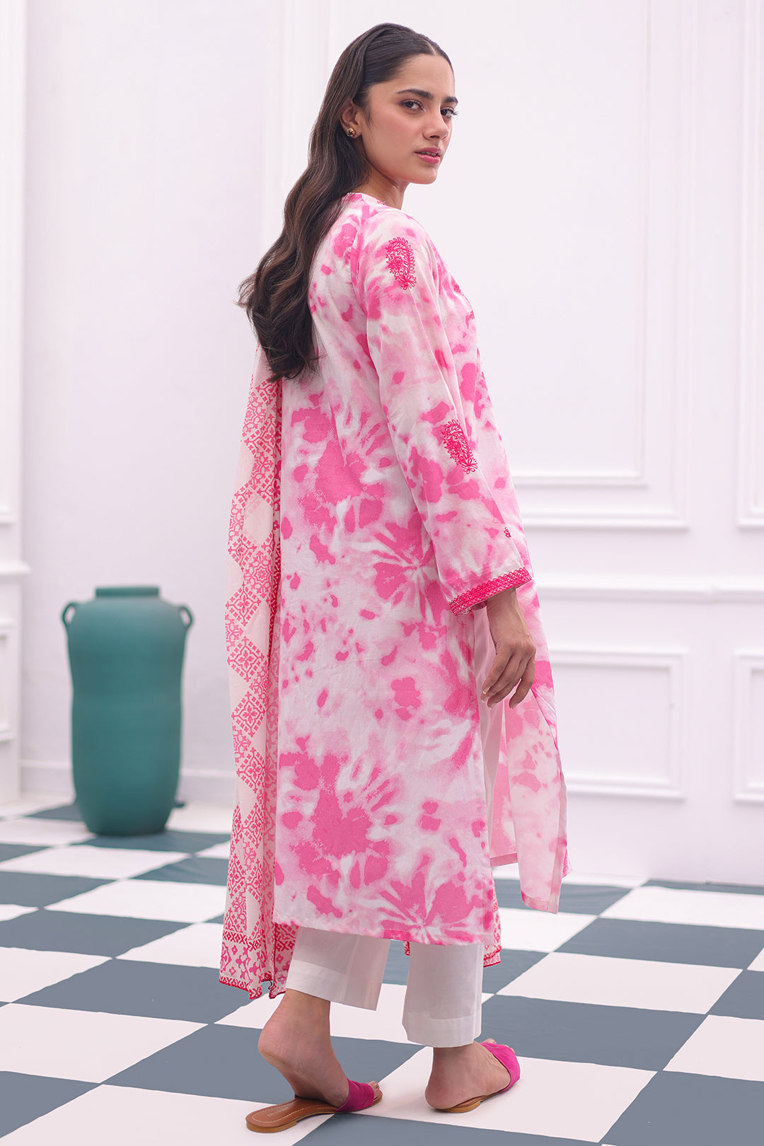Zellbury | Summer Pret | Embroidered Kurta Dupatta - 2071 - Libasekhas
