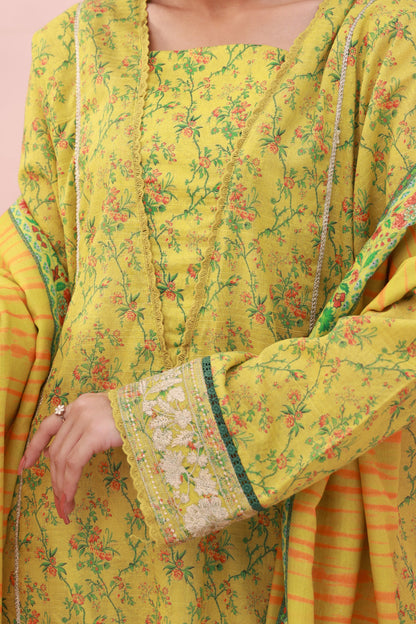 Zellbury | Summer Pret | Embroidered Kurta Dupatta - 2074 - Libasekhas