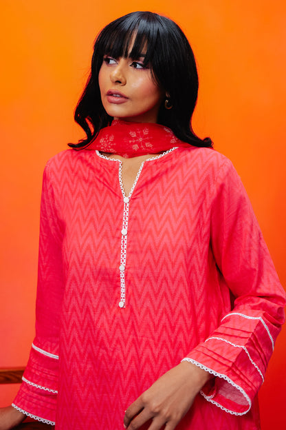 Zellbury | Summer Pret | Kurta Dupatta Trouser - 1525 - Libasekhas