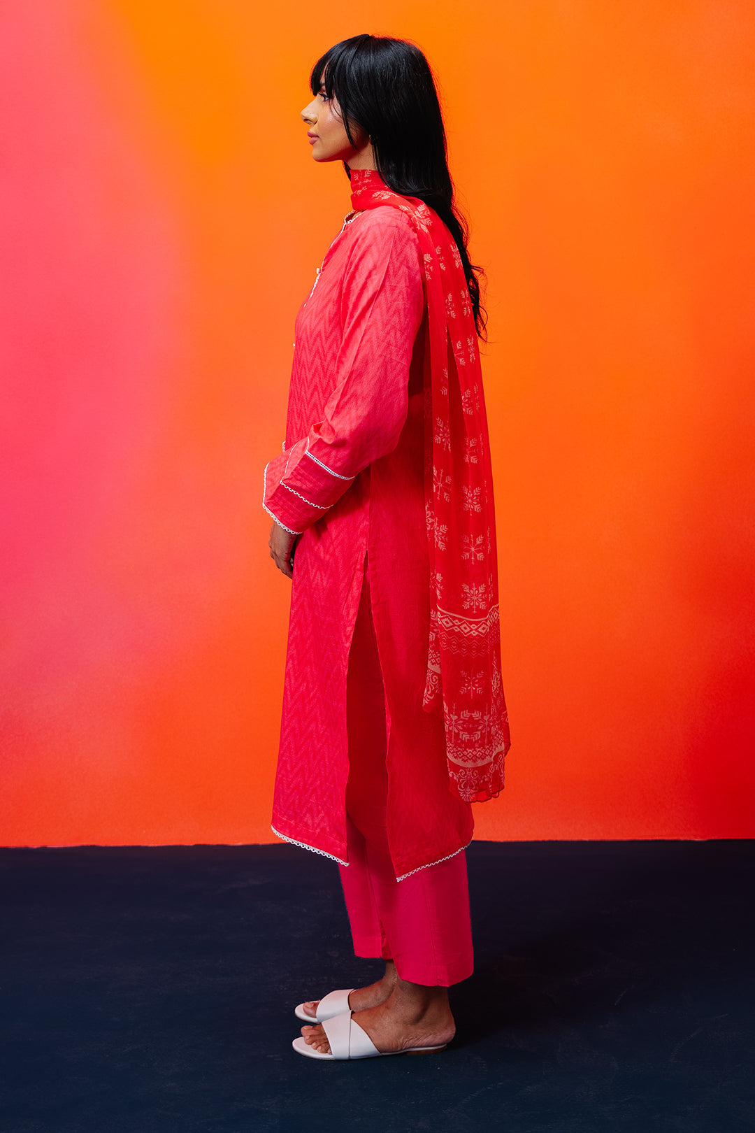 Zellbury | Summer Pret | Kurta Dupatta Trouser - 1525 - Libasekhas