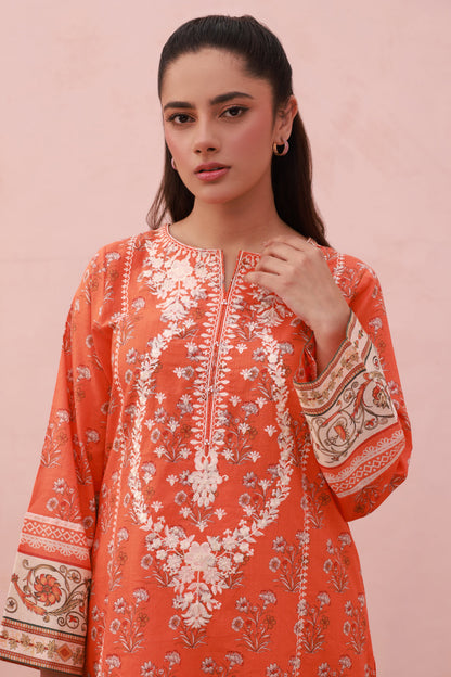 Zellbury | Summer Pret | Embroidered Kurta Dupatta Trouser - 1962 - Libasekhas