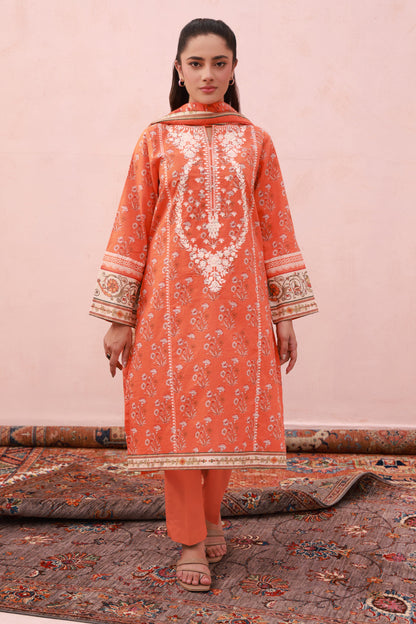 Zellbury | Summer Pret | Embroidered Kurta Dupatta Trouser - 1962 - Libasekhas