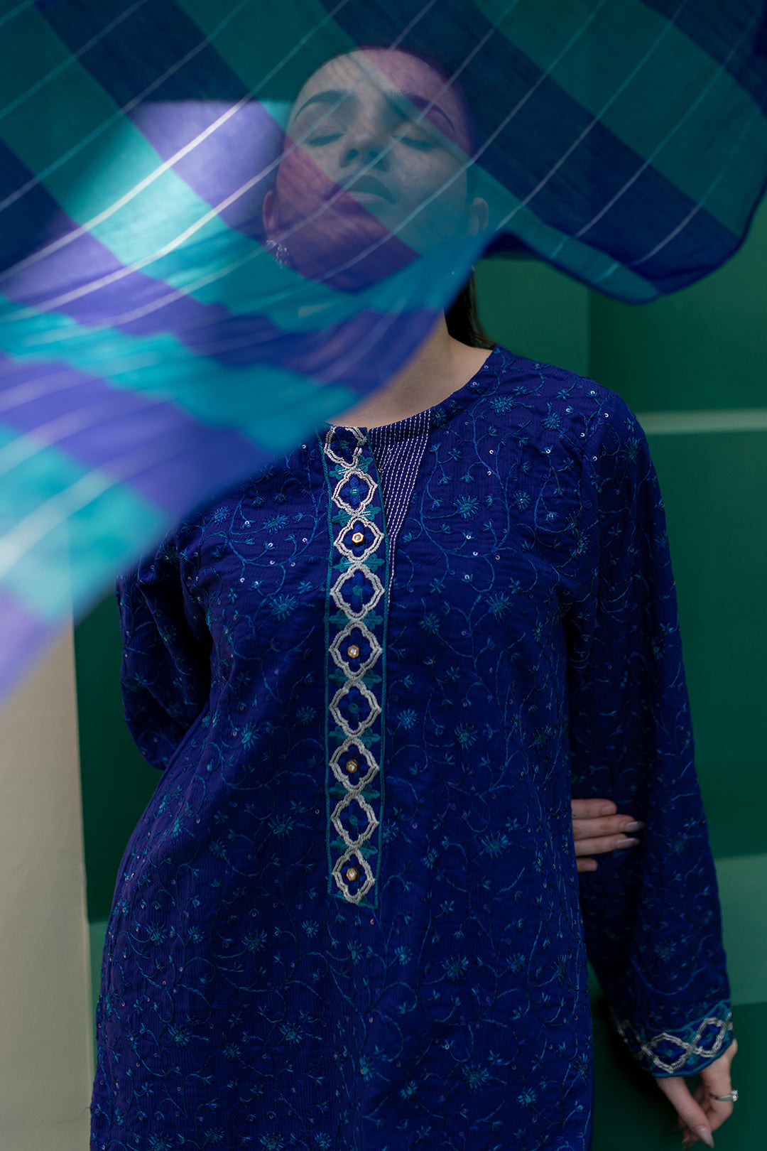 Zellbury | Summer Pret | Embroidered Kurta Dupatta Trouser - 2004 - Libasekhas