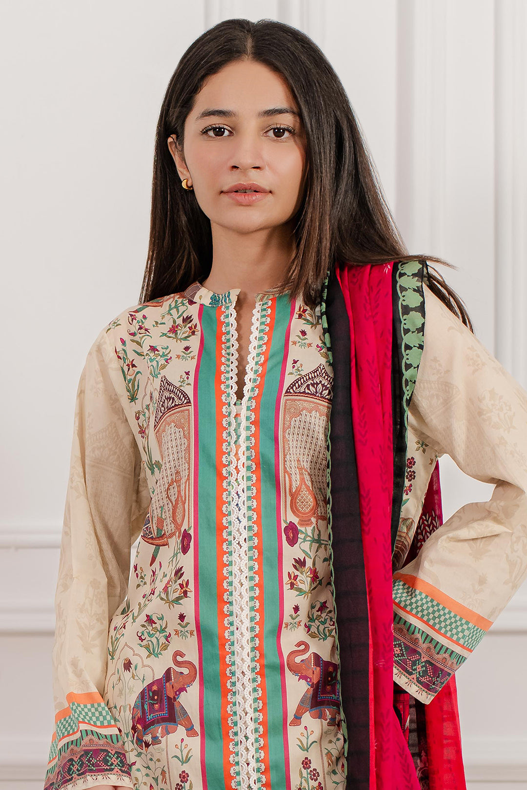 Zellbury | Summer Pret | Kurta Dupatta Trouser - 2098 - Libasekhas