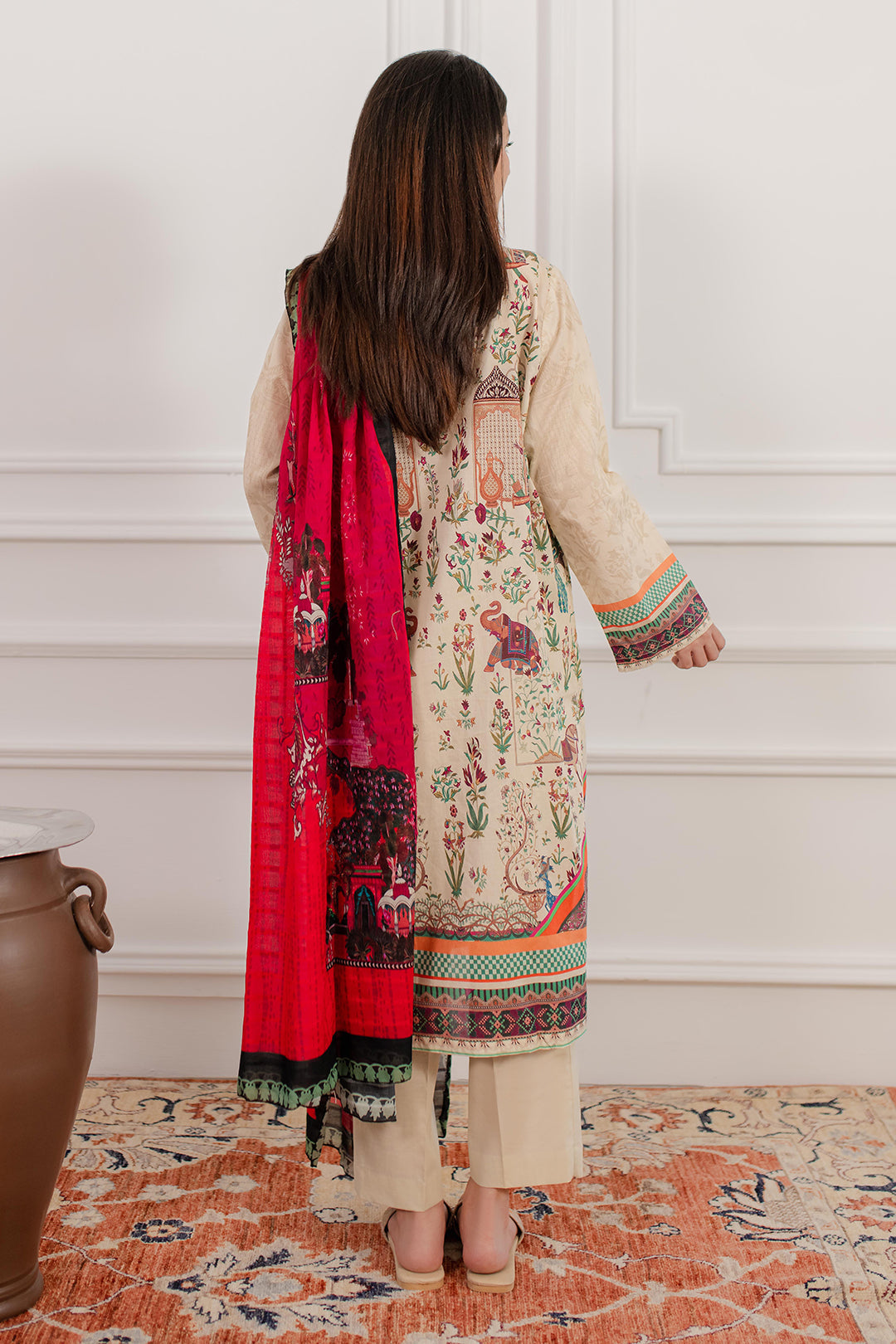 Zellbury | Summer Pret | Kurta Dupatta Trouser - 2098 - Libasekhas