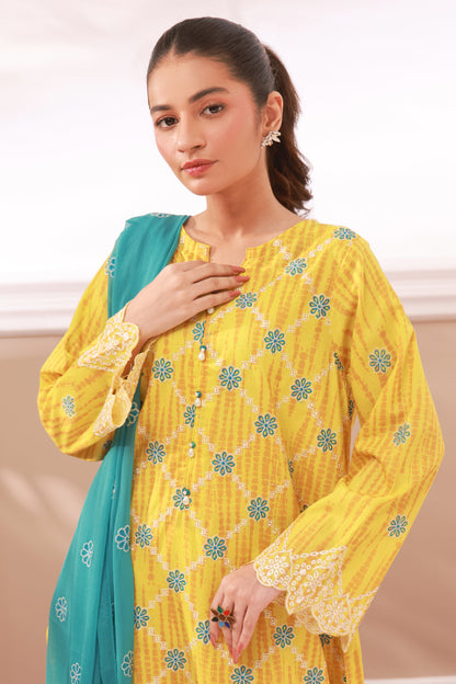 Zellbury | Summer Pret | Embroidered Kurta Dupatta Trouser - 2133 - Libasekhas