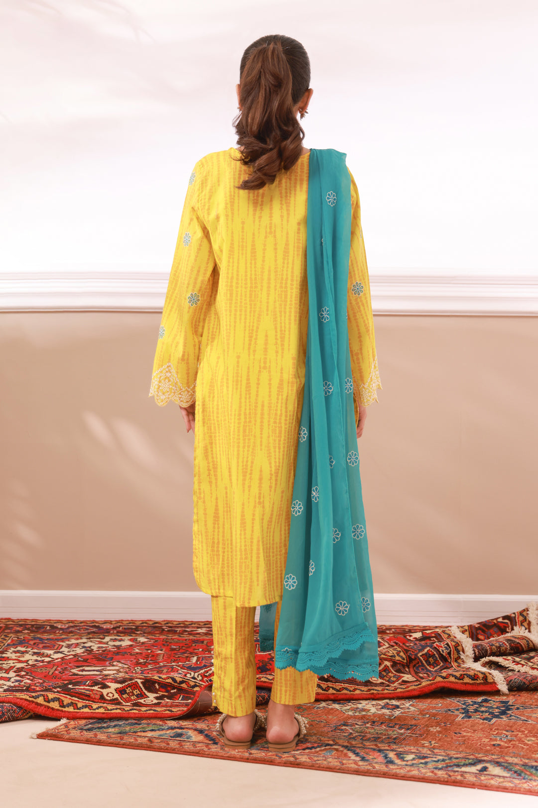 Zellbury | Summer Pret | Embroidered Kurta Dupatta Trouser - 2133 - Libasekhas