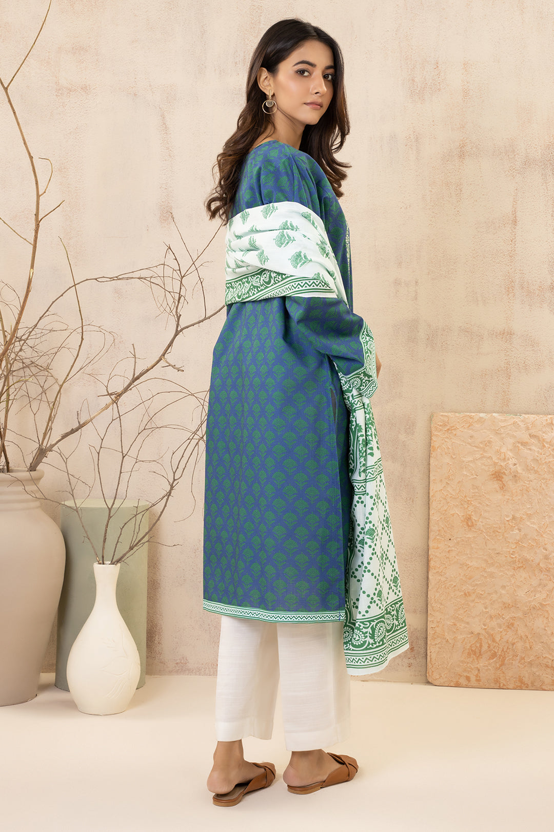 Zellbury | Winter Pret | Embroidered Kurta Dupatta - 2935 - Libasekhas