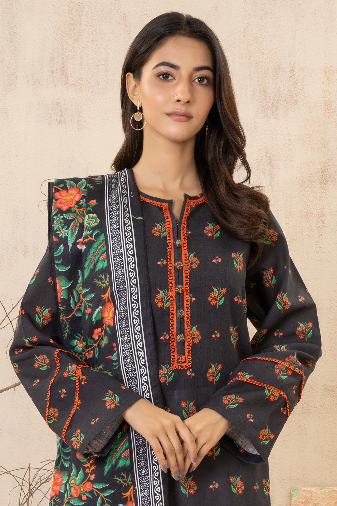 Zellbury | Winter Pret | Kurta Dupatta - 2979 - Libasekhas