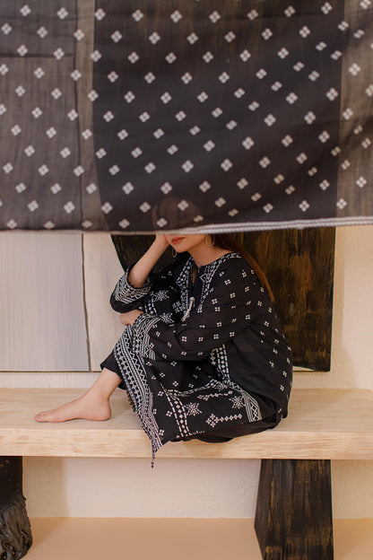 Zellbury | Winter Pret | Kurta Dupatta - 2981 - Libasekhas