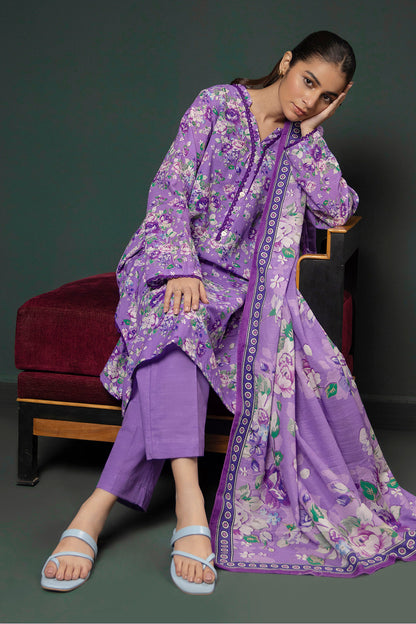 Zellbury | Winter Pret | Kurta Dupatta Trouser - 2948 - Libasekhas