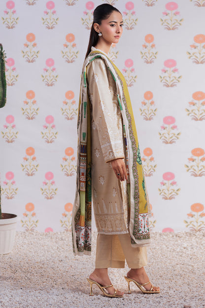 Zellbury | Winter Pret | Embroidered Kurta Dupatta Trouser - 2950 - Libasekhas