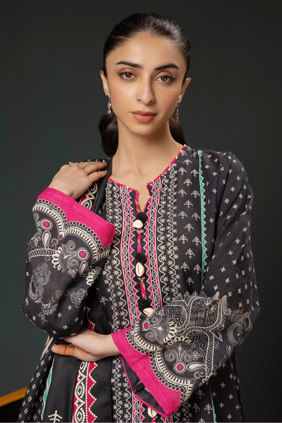 Zellbury | Winter Pret | Kurta Shawl Trouser - 3008 - Libasekhas