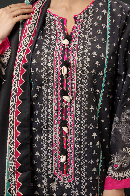 Zellbury | Winter Pret | Kurta Shawl Trouser - 3008 - Libasekhas