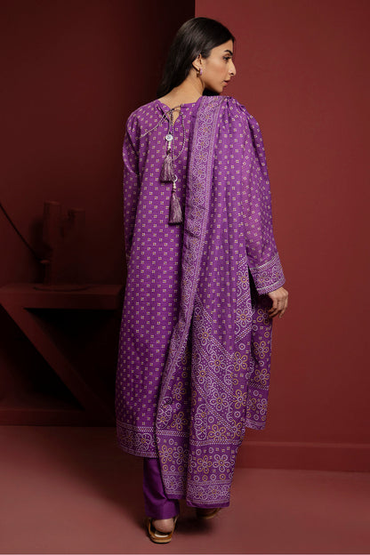 Zellbury | Winter Pret | Kurta Dupatta Trouser - 3072 - Libasekhas