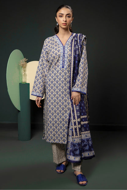 Zellbury | Winter Pret | Kurta Shawl Trouser - 3153 - Libasekhas