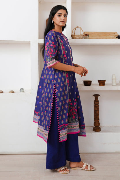 Zellbury | Unstitched 2 Piece Cambric | Embroidered Shirt Dupatta - 0110 - Libasekhas