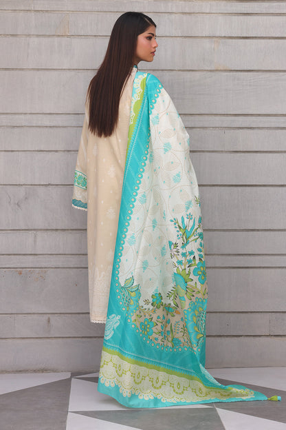 Zellbury | Unstitched 2 Piece Cambric | Embroidered Shirt Dupatta - 0112 - Libasekhas