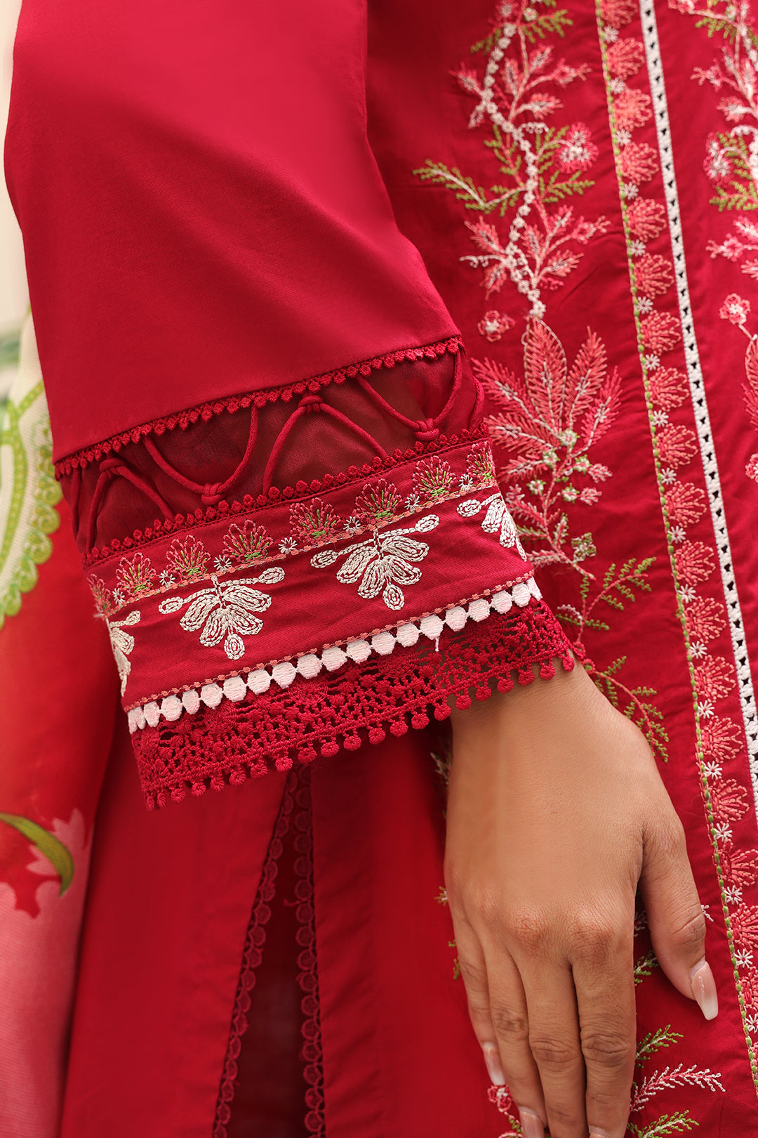 Zellbury | Unstitched 3 Piece Cambric | Embroidered Shirt Shalwar Dupatta - 0074 - Libasekhas