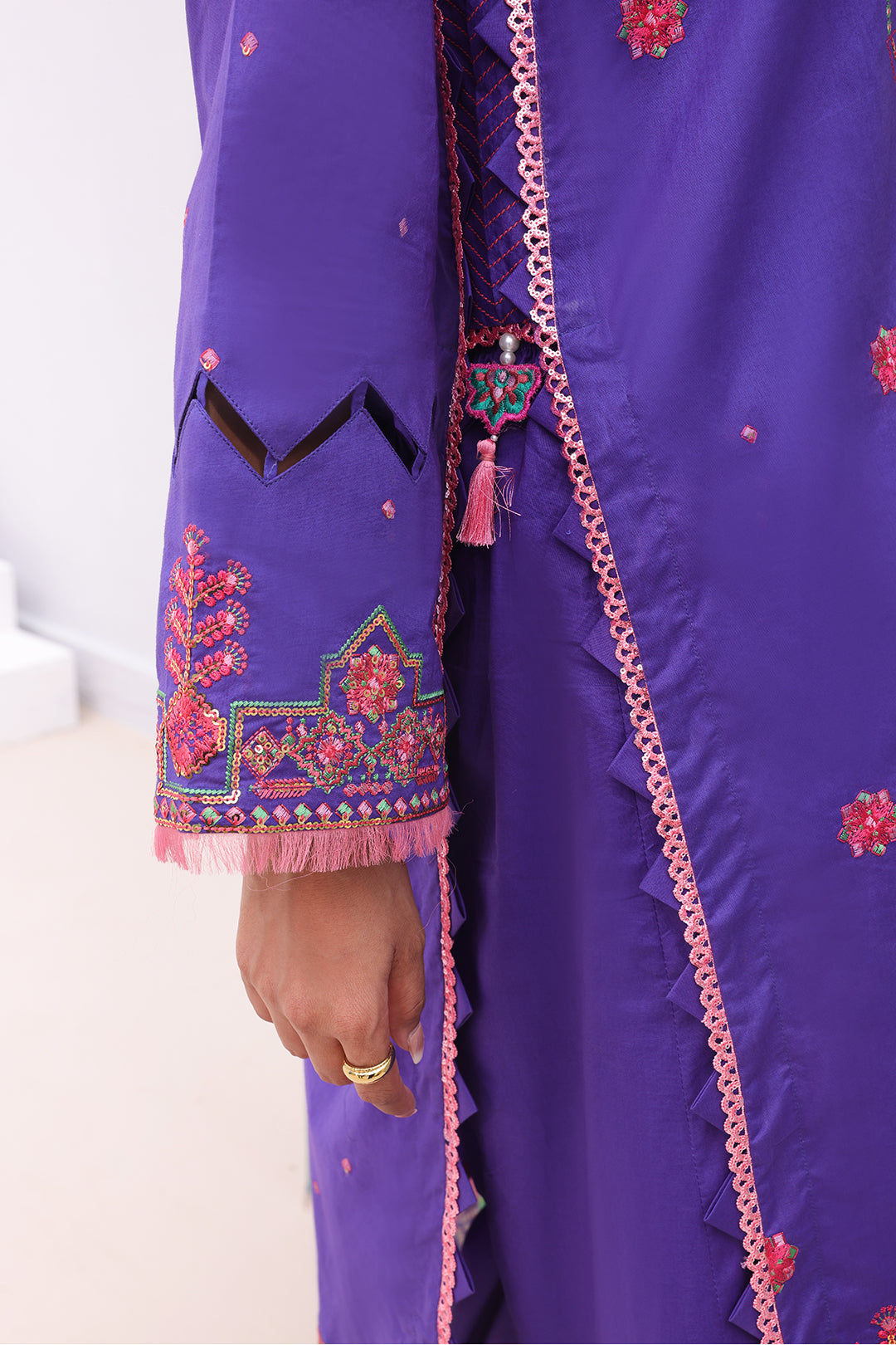 Zellbury | Unstitched 3 Piece Cambric | Embroidered Shirt Shalwar Dupatta - 0082 - Libasekhas