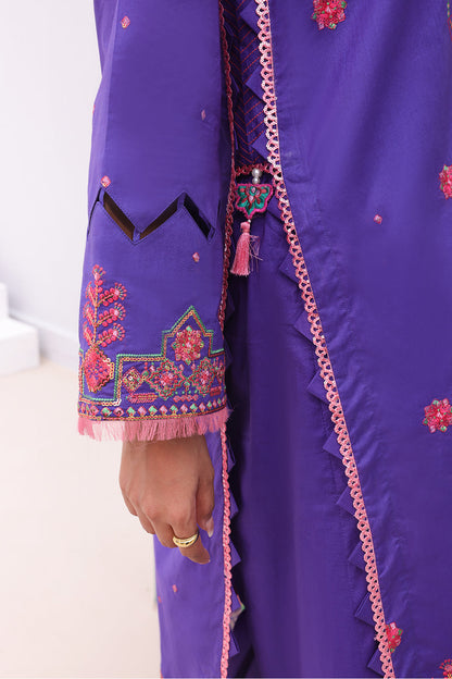 Zellbury | Unstitched 3 Piece Cambric | Embroidered Shirt Shalwar Dupatta - 0082 - Libasekhas
