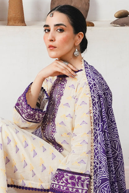 Zellbury | Unstitched 3 Piece Jacquard | Embroidered Shirt Shalwar Dupatta - 0086 - Libasekhas